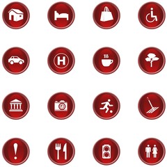 Icon set red