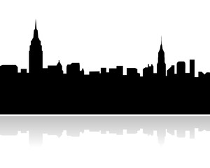 Fototapeta premium new york city skyline vector