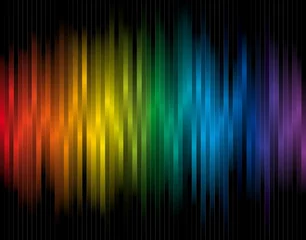 Foto op Aluminium Colorful vector background with spectrum lines © lznogood