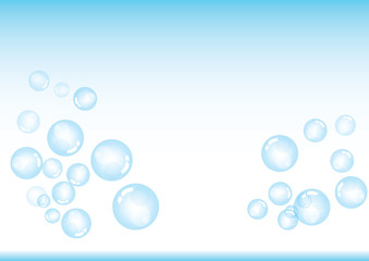 Blue bubbles background