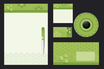 Green template background