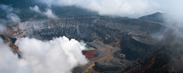 Main crater of Poas Volcano