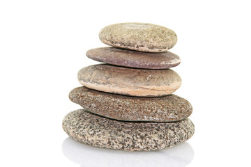 pebble stack  isolated