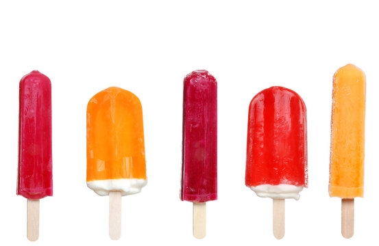 colorful popsicle collection
