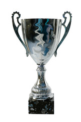 Coupe de finaliste vainqueur sur fond blanc