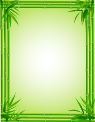Obraz na płótnie Canvas Bamboo frame