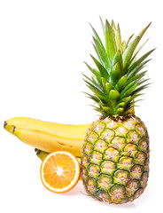 Healthy Eating, isolated on white background.