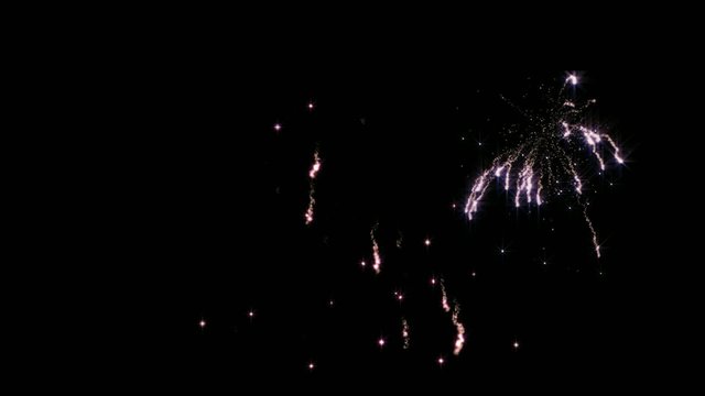 1080p loopable firework background, pyrotechnic, roman candle