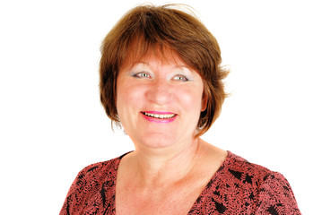 Very happy laughing  woman