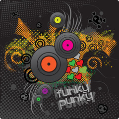Funky vector background