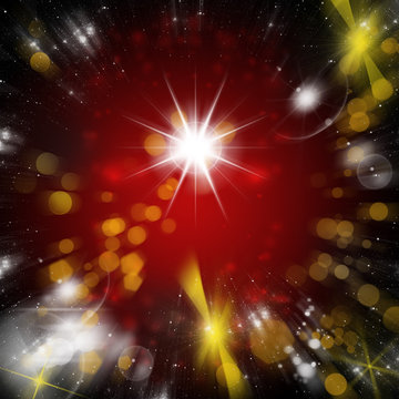 Abstract star lights in the space