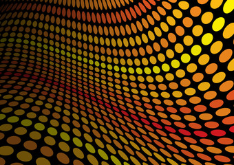 Orange doted abstract background