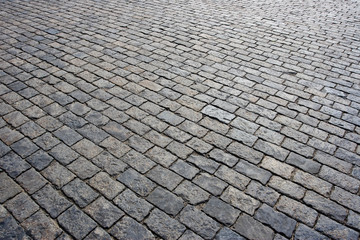 Cobblestone road background