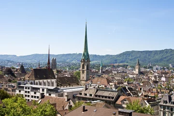 Deurstickers Zurich cityscape © swisshippo