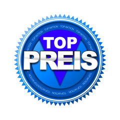 Button Top Preis blau