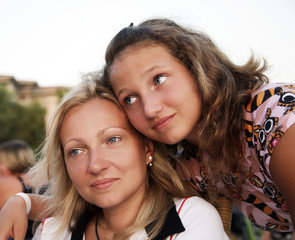 Mum and the daughter