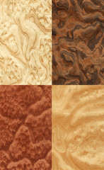 Collage of wood textures