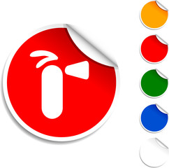 Extinguisher  sheet icon. Vector illustration
