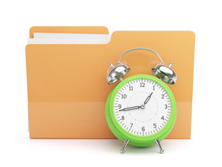 Clock and Folder Concept