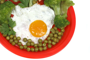 Egg and vegetable