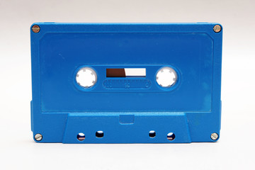 blaue audio cassette