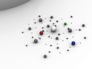 Abstract pattern from balls