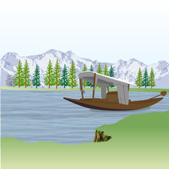 landscape view of boat