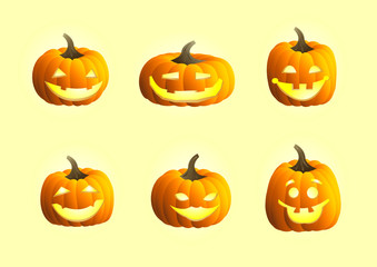 Smiling pumpkins