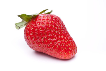 Eine einzelne Erdbeere