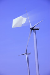紙飛行機と風車