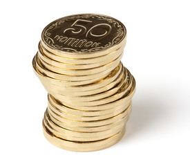 Stack of a golden coins