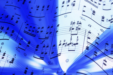 Fototapeta premium 楽譜と高速道路