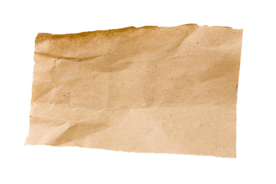 Crumpled Brown Packaging Paper