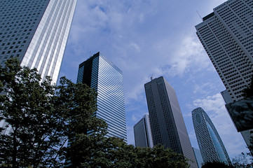 Obraz premium 新宿の高層ビル街