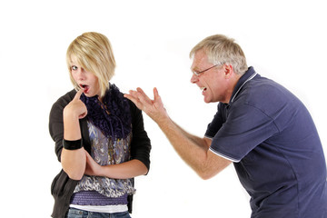 Konflikt zwischen Vater und Tochter