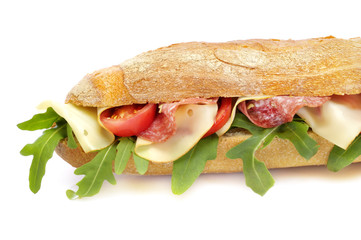Käse Salami Baguette