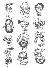 characters in a graphic style