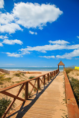 Fototapeta na wymiar Cortadura's Beach - Cádiz