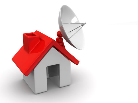 Home with satellite