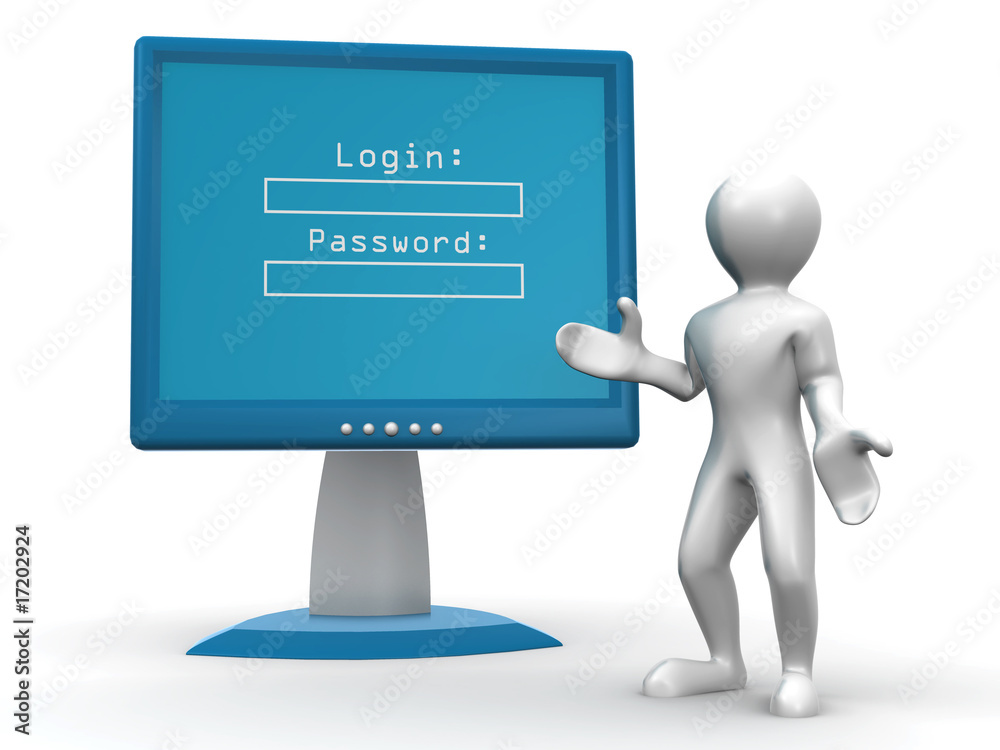 Poster Monitor with Login and password