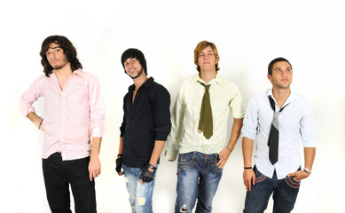 Obraz premium Casual trendy group of men