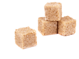 Four cube of cane sugar