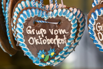 Lebkuchenherz vom Oktoberfest