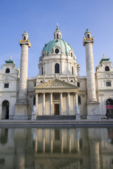 Fototapeta na wymiar Karlskirche Wien