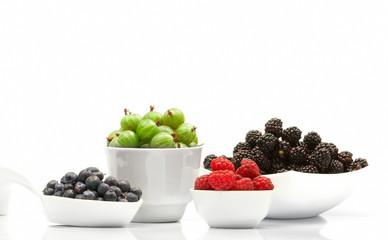 berry in the glass container