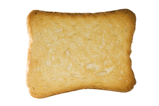 biscotte sur fond blanc