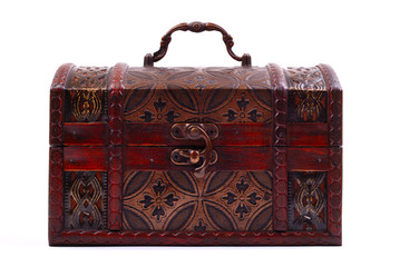 closed and locked treasure chest