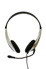 Headset isolated on the white background