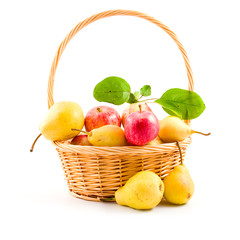 Fresh apples and pears