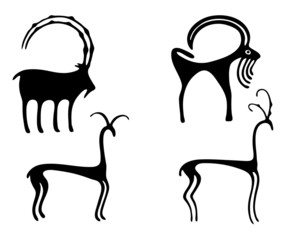 Fototapeta na wymiar Petroglyphs